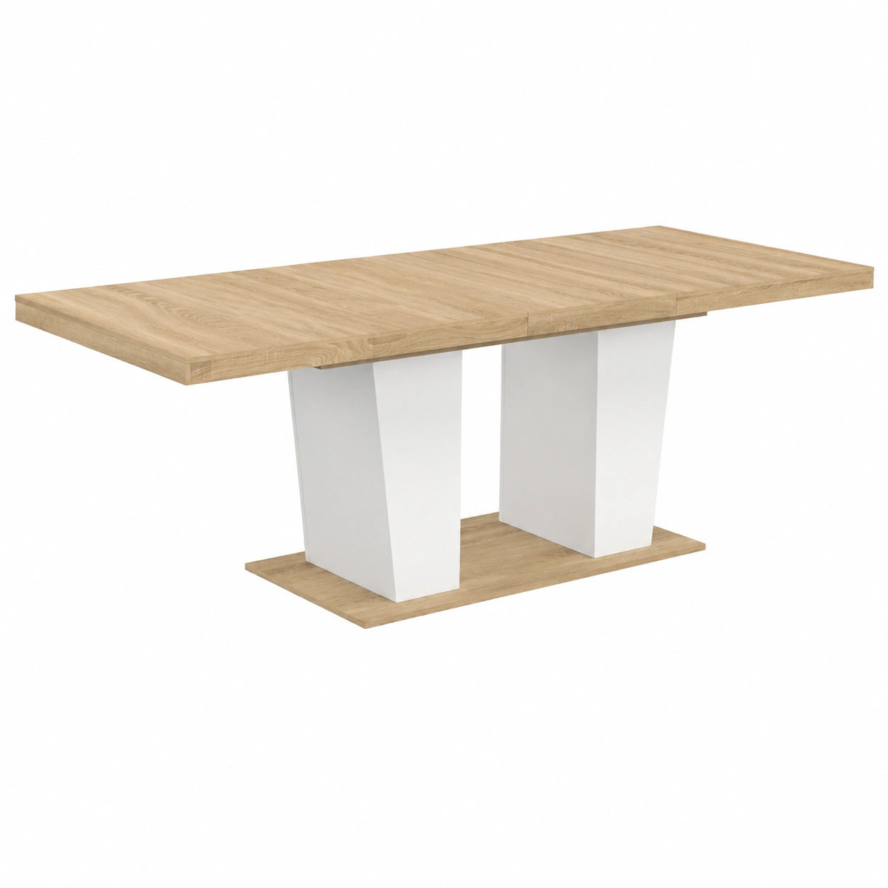 table-a-manger-extensible-rectangle-pour-812-personnes-en-bois-et-blanc-cljpr10697cg