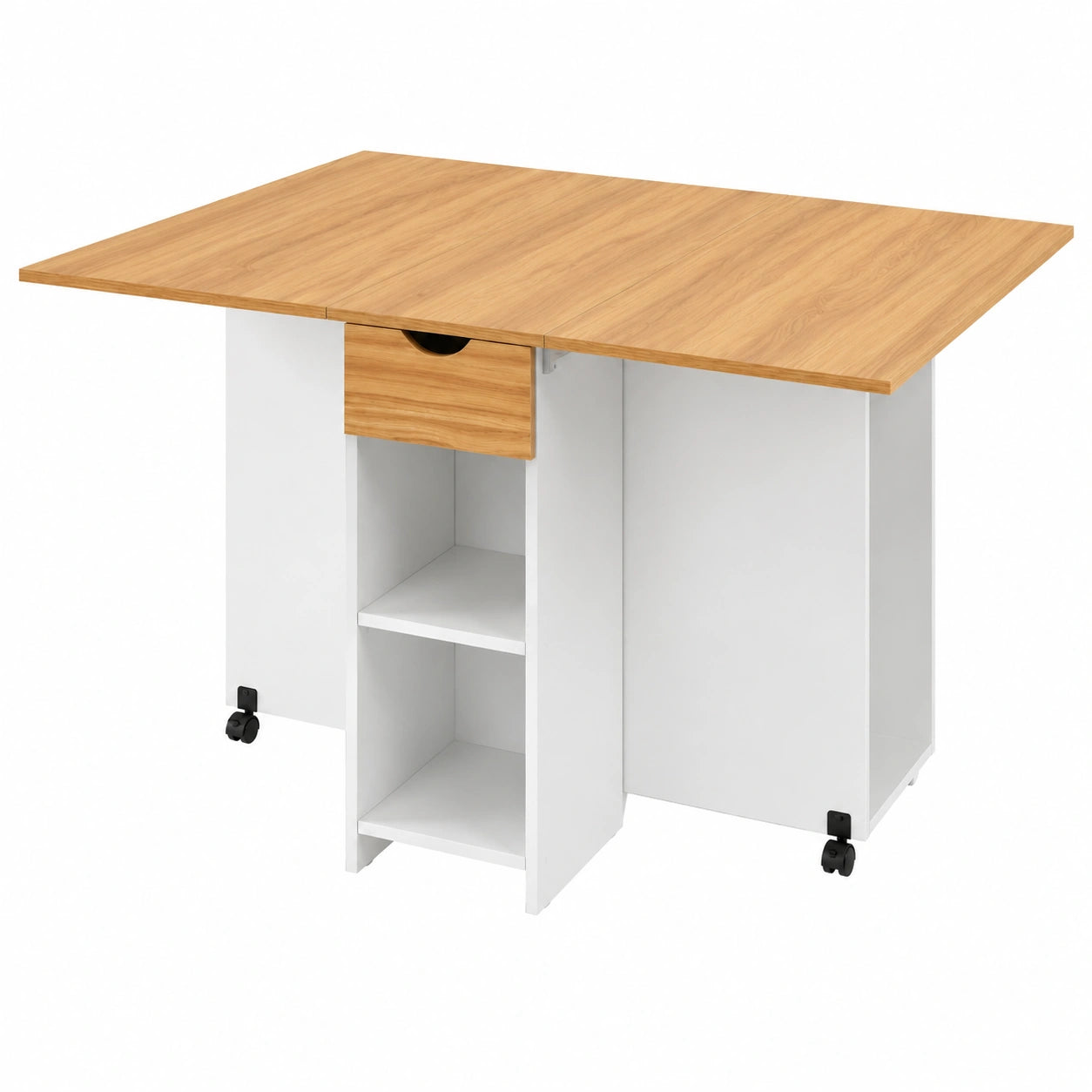 table-pliante-pour-4-a-6-personnes-avec-tiroir-et-etageres-ouvertes-iaxyo10669ao